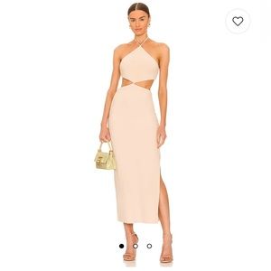 bec + bridge Cream Midi Dress